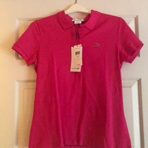 Lacoste Pink Polo Shirt